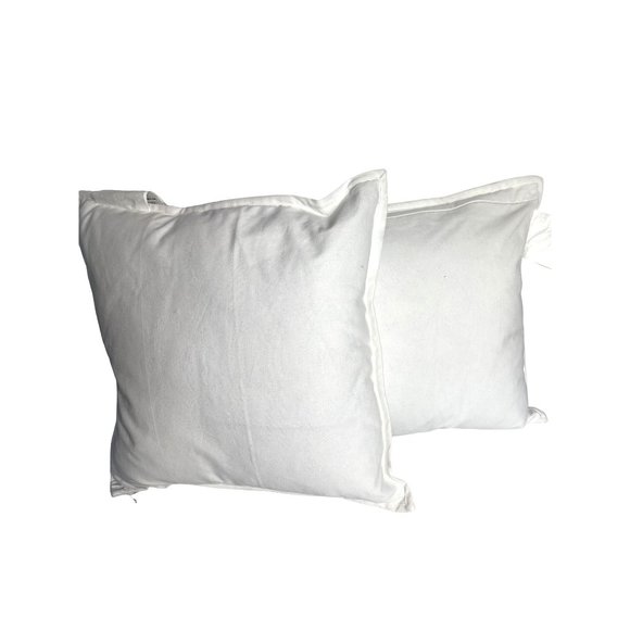 New Ralph Lauren Home Throw Pillows White with Turquoise Stripes Never Used - Picture 7 of 13